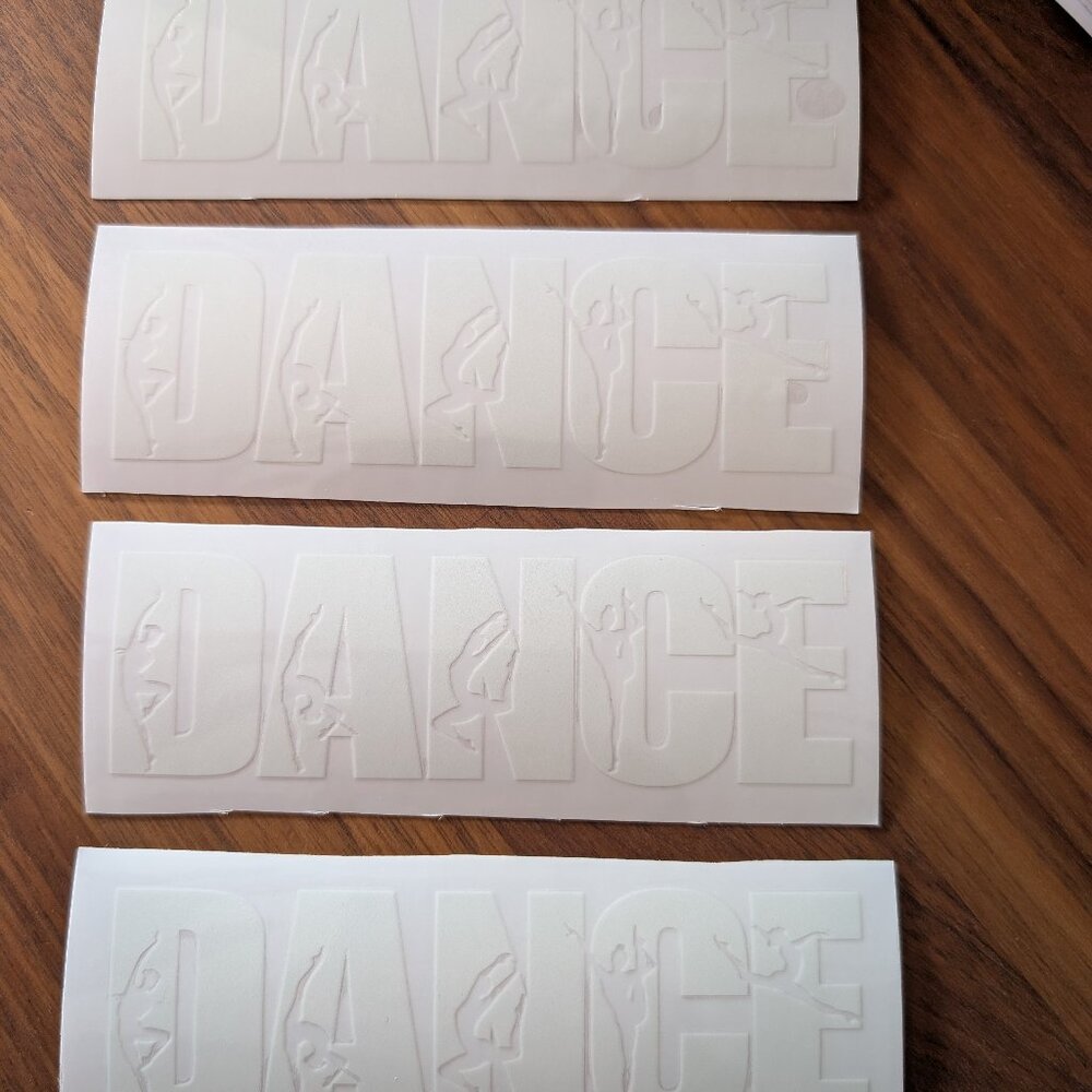 *4 for $15* Dance UV DTF stickers